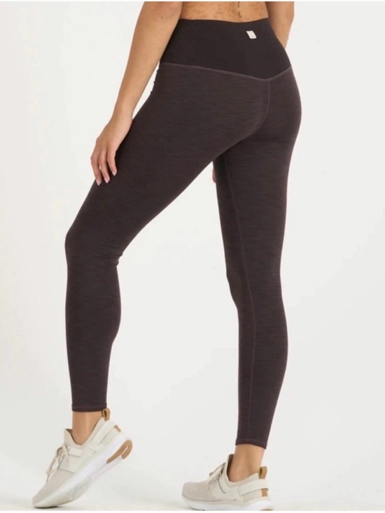 Vuori Pants - Vuori Lux Rib Studio high rise ribbed leggings Quartz heather S